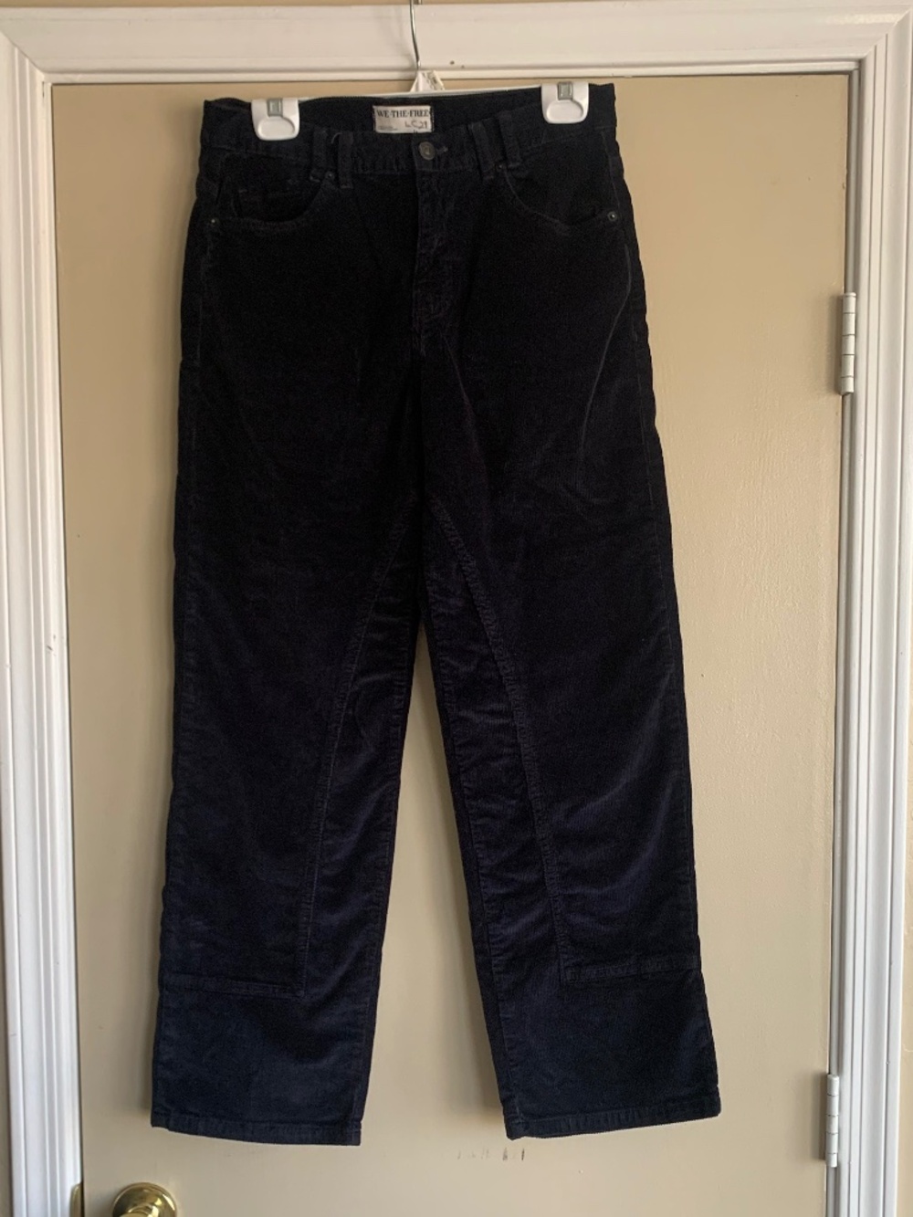 We the Free Black Risk Taker Corduroy Pants 29 Mid Rise Straight 30x28